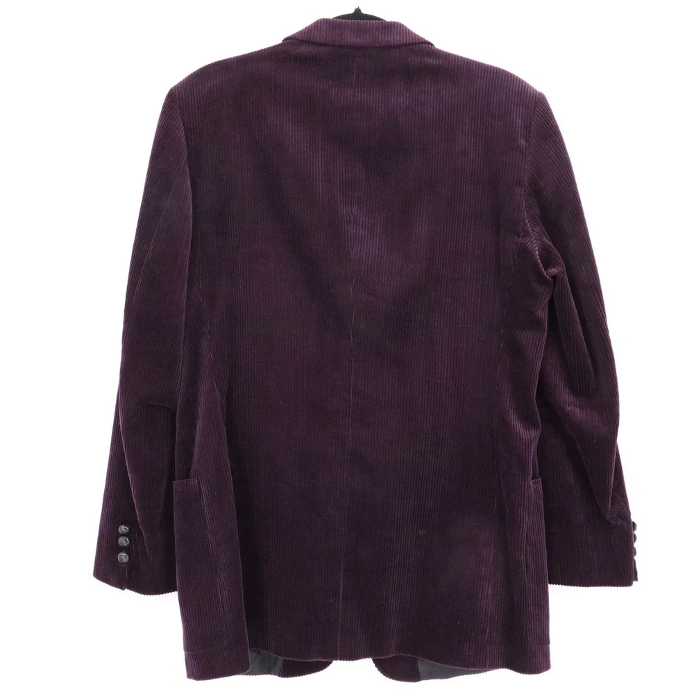 Tiger of Sweden by Gil Truedsson Mens Size 40R Purple Corduroy Blazer Sport Coat